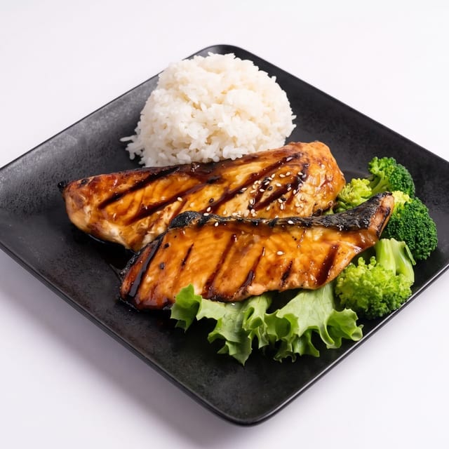 Salmon Shioyaki.
