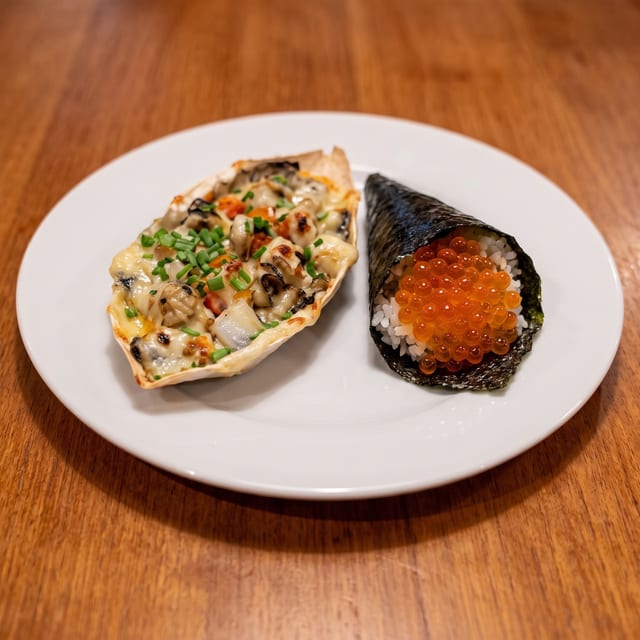 Salmon Skin Hand Roll.